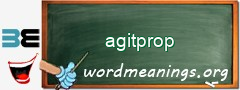 WordMeaning blackboard for agitprop